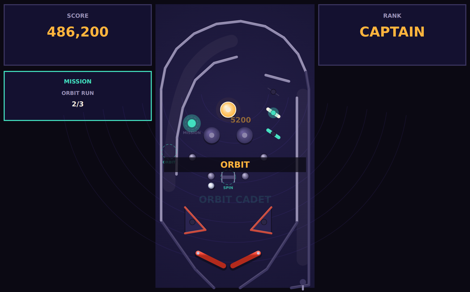 Orbit Cadet title screen